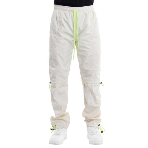 EPTM. Men’s Cream Hyper Neon Drawstring Track Pants Style 15030 Size Medium (32) - Picture 1 of 16